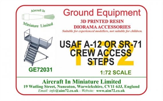 1/72 Lockheed A-12 and Lockheed SR-71 Blackbird Crew Access Step