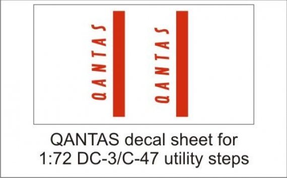 1/72 QANTAS decal sheet DC-3
