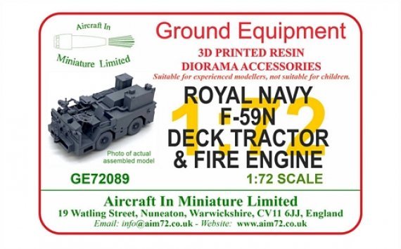 1/72 Royal Navy F-59N deck tractor & fire engine