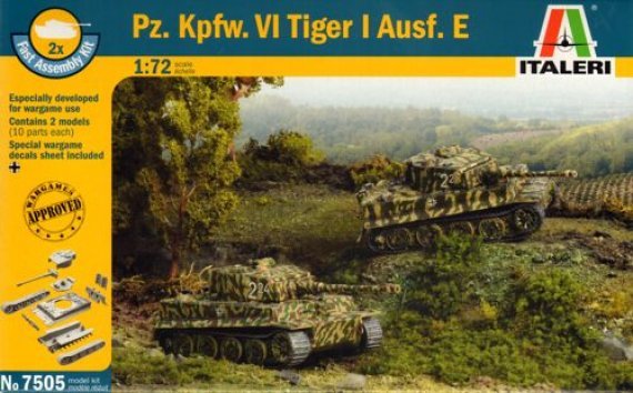 Italeri Pz.Kpfw.VI Ausf.E Tiger I 1/72 - 2er Pack