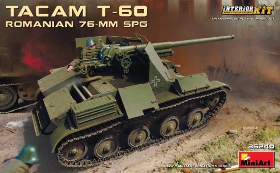 1/35 Tacam T-60 Romanian 76-mm SPG with Interior