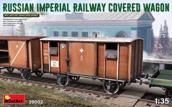 1/35 Russian Imperial Railway Covered Wagon