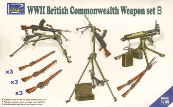1/35 WWII British Commonwealth Weapon Set B