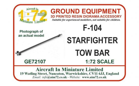 AIM Barra di traino F-104 Starfighter 1/72