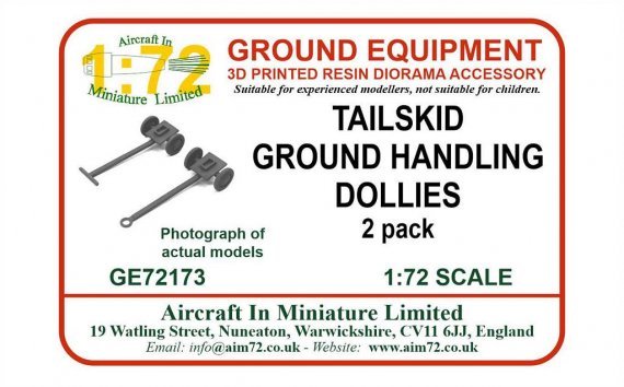 AIM Tailskid Ground Handling Dollies 1/72 (2-Pack)