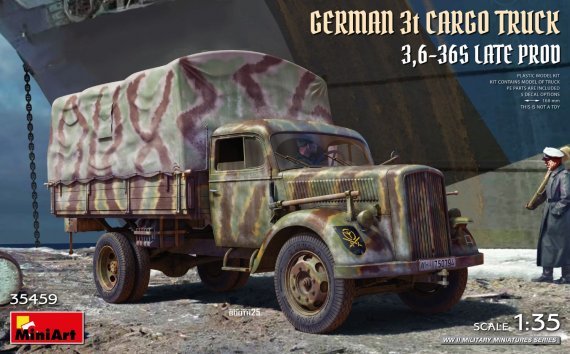 1/35 German 3t Cargo Truck 3,6-36S Late production