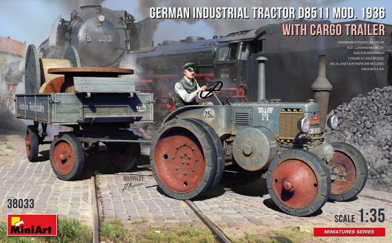 1/35 German Tractor D8511 Model 1936 & Cargo Trailer