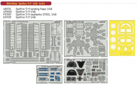 Eduard BIG49466 Supermarine Spitfire Tr.9 1/48