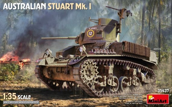 MiniArt Stuart Mk.I Australisch 1/35 - 3 Tarnmuster