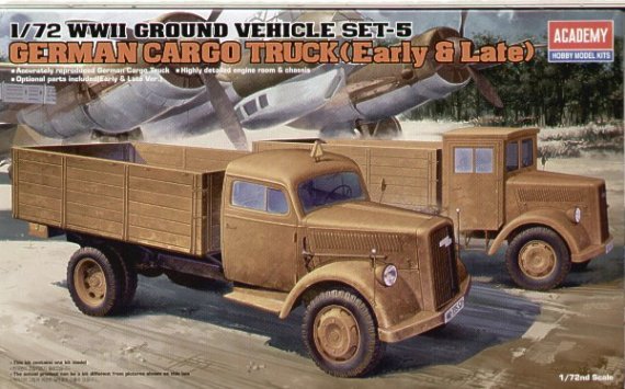 1/72 WWII German Cargo Truck