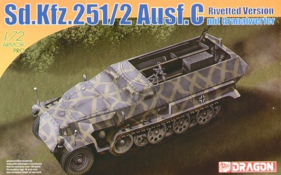 1/72 German Sd.Kfz.251/2 Ausf.C with GrW34 Mortar Carrier