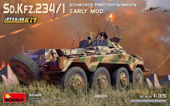 1/35 Sd.Kfz.234/1 Schwerer Panzerspwgn. with interior