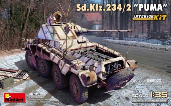 1/35 Sd.Kfz. 234/2 PUMA with Interior Kit