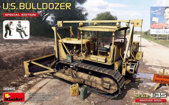MiniArt Bulldozer US avec �quipage �dition Sp�ciale 1/35