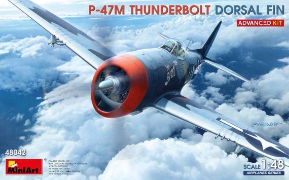 MiniArt 1/48 P-47M Thunderbolt Dorsal Fin Advanced Kit