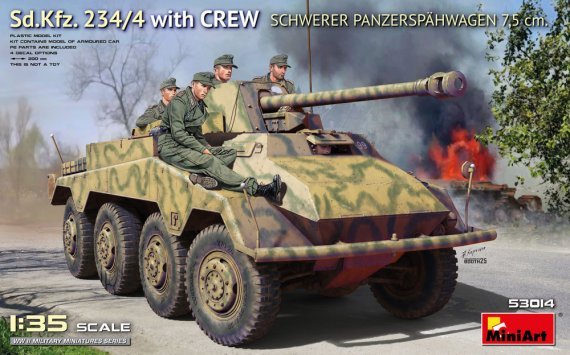1/35 Sd.Kfz. 234/4 with CREW Schwerer Panzersphwagen