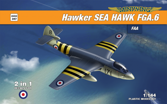 1/144 Hawker Sea Hawk FGA.6 2 plastic kits, 3 decals versions