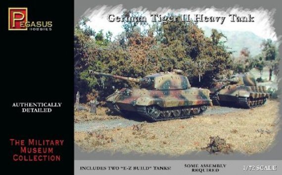 1/72 German Tiger II Heavy Tank (2 per box)