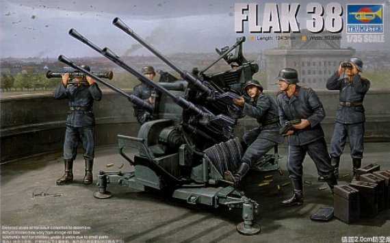 1/35 FlaK 38 German 2.0cm Anti-aircraft Gun