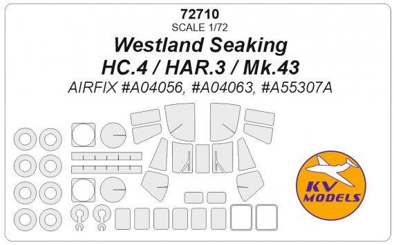 1/72 Westland Sea King paint masks