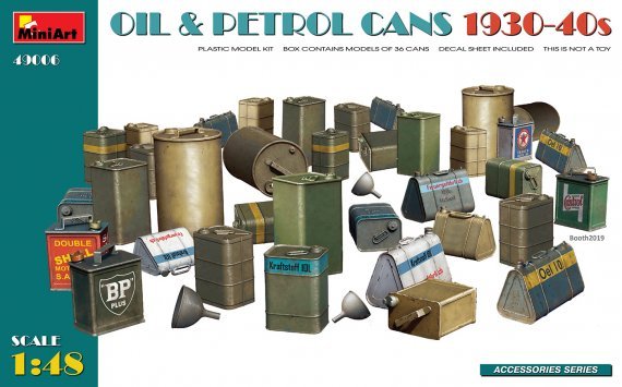 1/48 Oil & Petrol Cans 1930-40s