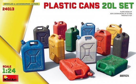 1/24 Plastic Cans 20L 12 pcs.
