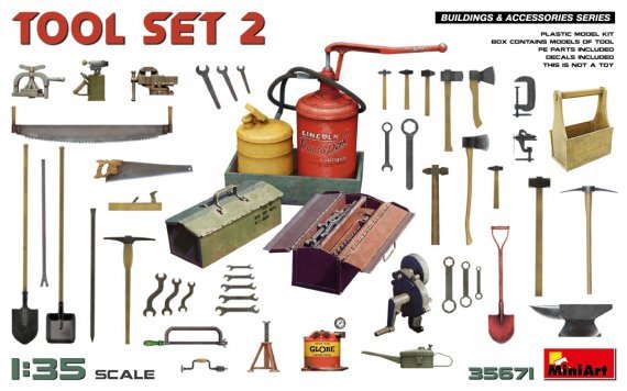 1/35 Tool Set No.2 includes PE & decals