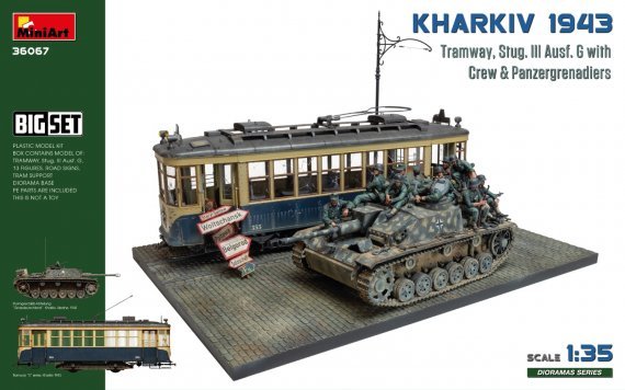 1/35 Kharkiv 1943: Tram & Stug.III Ausf. G with Crew