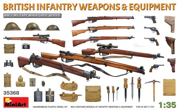 1/35 British infantry weapons & equipment WWII