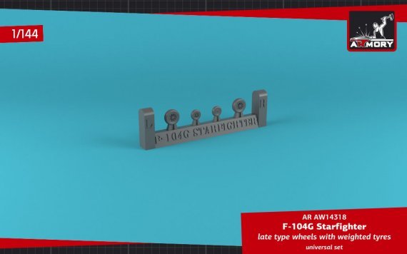 1/144 Lockheed F-104G Starfighter wheels