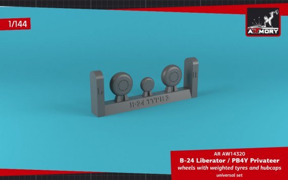 1/144 Consolidated B-24 Liberator / PB4Y Privateer wheels
