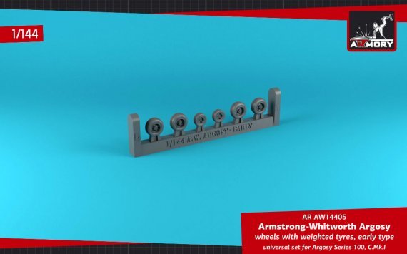 1/144 Armstrong-Whitworth Argosy wheels with weighted tires