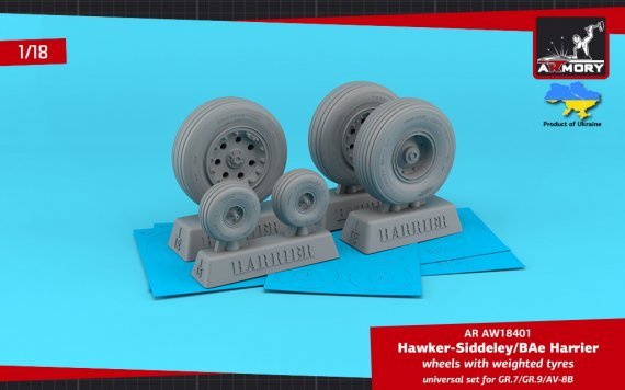 1/18 BAe Harrier GR.7/GR.9/ Weighted tyres Wheels