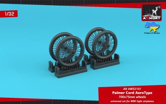 1/32 Palmer Cord Aero Type 700x75mm wheels 4pcs set