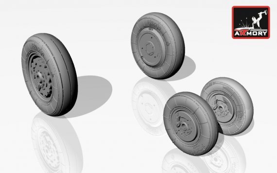 1/48 Sukoi Su-7B late/BM/BMK/U wheels set