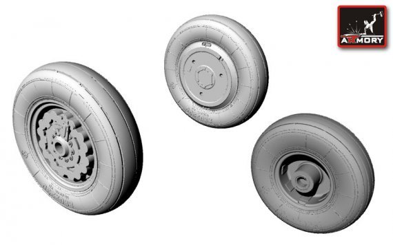 1/48 Sukoi Su-7BKL Fitter wheels set
