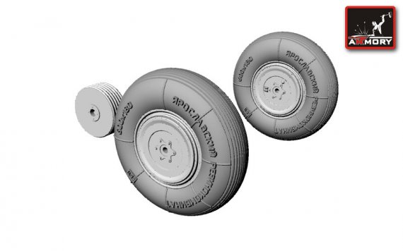 1/72 Yakovlev Yak-15 wheels set