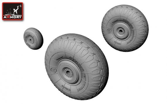 Armory 1/72 Set de Roues Li-2 DC-3 Dakota