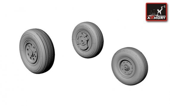 1/72 F-35A Lightning-II wheels set