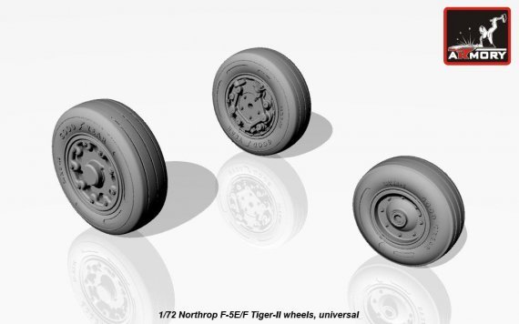 1/72 F-5E/F Tiger II wheels set