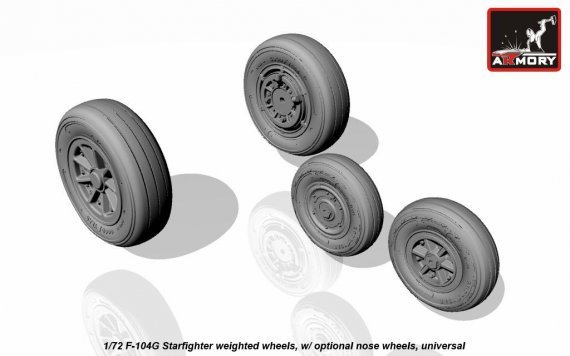 1/72 F-104G Starfighter wheels