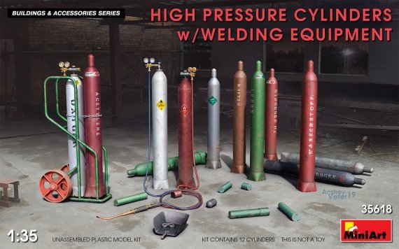 1/35 High Pressure Cylinders with Welding Equipment