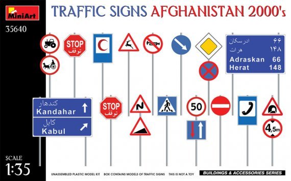 1/35 Afghanistan Traffic Signs 2000s
