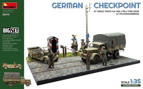 MiniArt 1/35 German Checkpoint 2 Kits 5 Figures Set