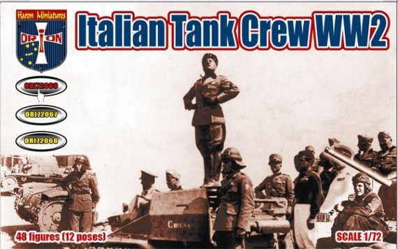 1/72 WWII Italian Tank Crew