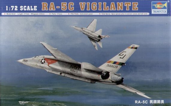 Trumpeter RA-5C Vigilante 1/72 Modello aereo