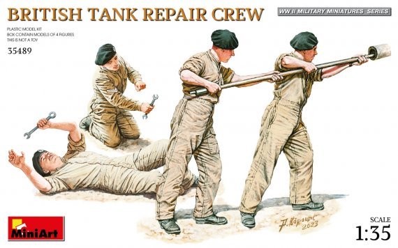 1/35 British Tank Repair Crew 4 figure
