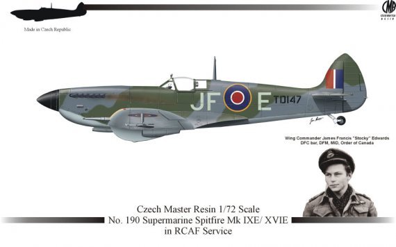 1/72 Spitfire Mk.IXE/XVIE in RCAF Service