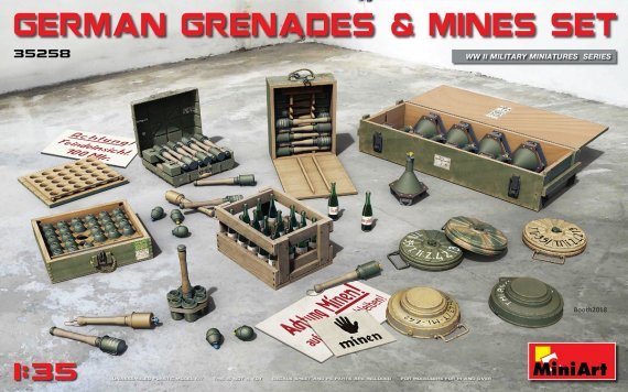 1/35 German Grenades & Mines set