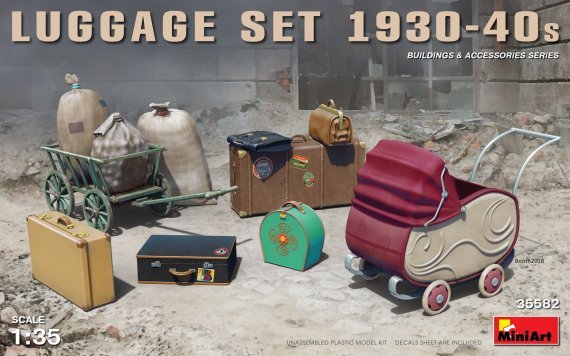 1/35 Luggage set 1930-40s